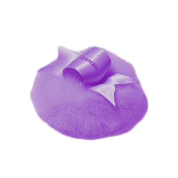 Пуховка для нанесения пудры (цвет №6, фиолетовый)