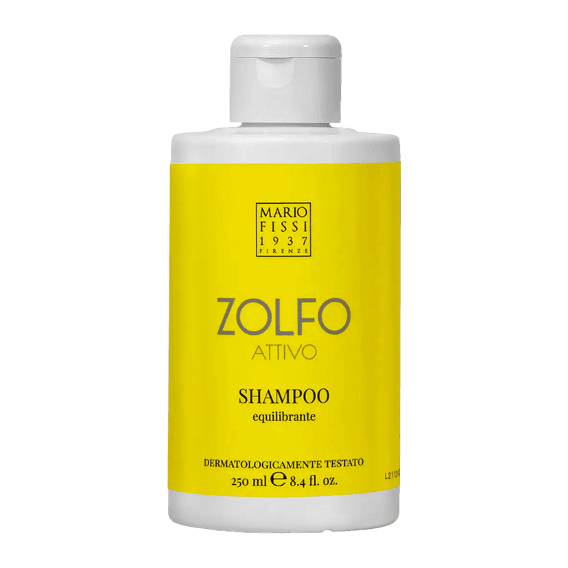 Шампунь для волос Zolfo Attivo Equilibrante / Серный, Восстанавливающий баланс, для жирных волос 