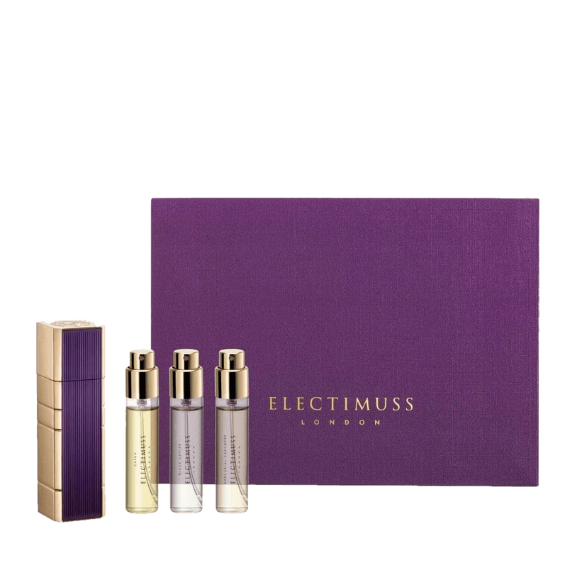 NERO COLLECTION TRAVEL SET : with Atomiser BLACK CAVIAR, CAPUA, MERCURIAL CASHMERE