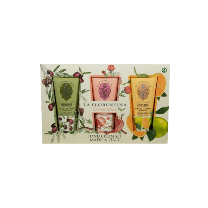 Набор кремов для рук (Olive flowers, Citrus, Pomegranate / Цветы оливы, Цитрус, Гранат)