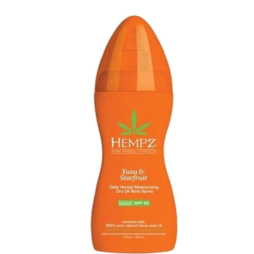 Yuzu & Starfruit Daily Herbal Moisturizing Dry Oil Body Spray SPF 30 / Масло-спрей солнцезащитное увлажняющее для тела Юдзу и Карамбола SPF 30 