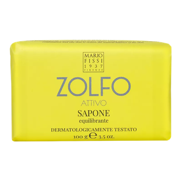 Твердое мыло Zolfo Attivo Equilibrante / Серное, Восстанавливающее баланс, для жирной кожи 