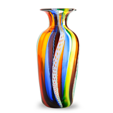  Vase Bottiglia a Canne Multicolore / Ваза из венецианского стекла "Мультиколор" 