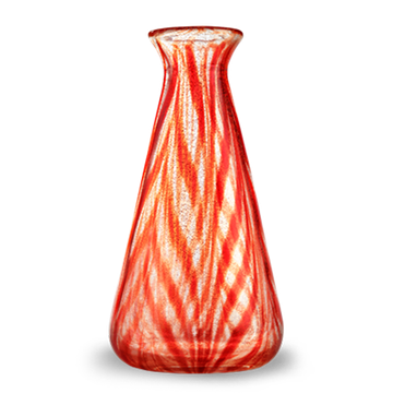 Vase Bottiglia Tipo "Maori" Rosso Oro / Ваза из венецианского стекла "Маори"